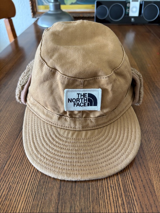 The North Face Accessories - The North Face Tan Canvas Earflap Hat